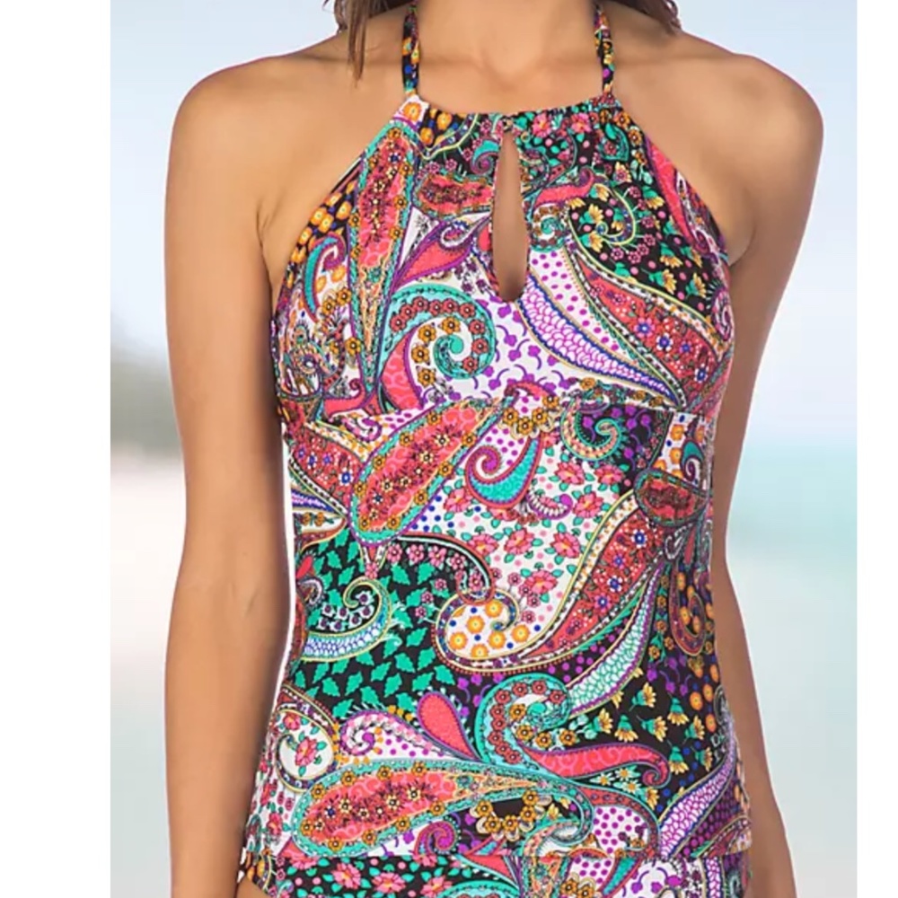 Kenneth Cole Reaction GypsyGem Tankini + 2 bottoms